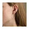 Twisted Creole Hoop Earrings - Gold - Pernille Corydon