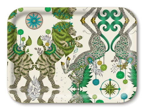 Emma Shipley Caspian Tray - Lime - 27x20cm Decorative Tray Birch Wood