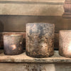 Glass Tealight Holder or Vase with Grey Matt Metallic Finish - Five Sizes - Greige - Home & Garden - Chiswick, London W4 