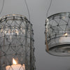 Hanging Glass Jar Lantern with Wire Cover - Greige - Home & Garden - Chiswick, London W4 