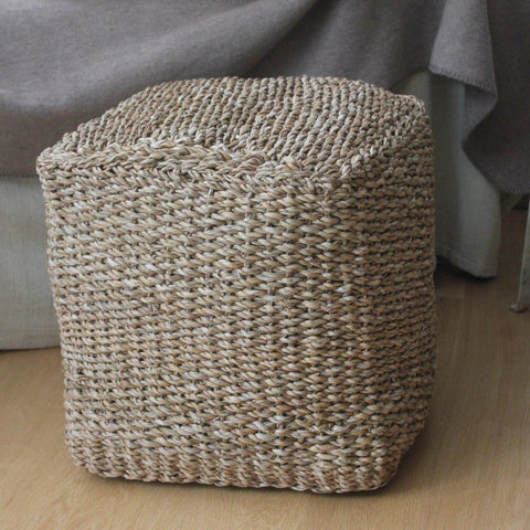 Hogla Cube Seat or Pouffe or Footstool - Greige - Home & Garden - Chiswick, London W4 