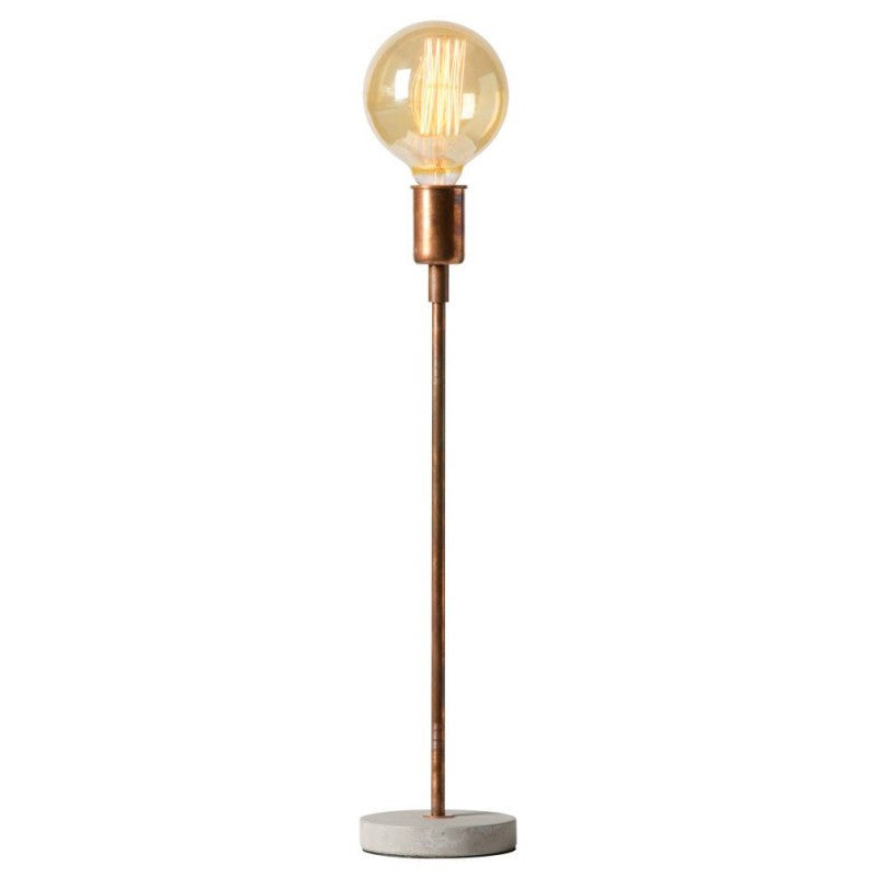 Copper on sale lamp stand