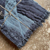 Bhabhua Stonewashed Linen and Cotton Throw - Various Colours