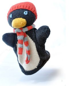Organic Cotton Hand Puppet - Penguin