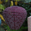 Solar Lantern Balloon Dark Red