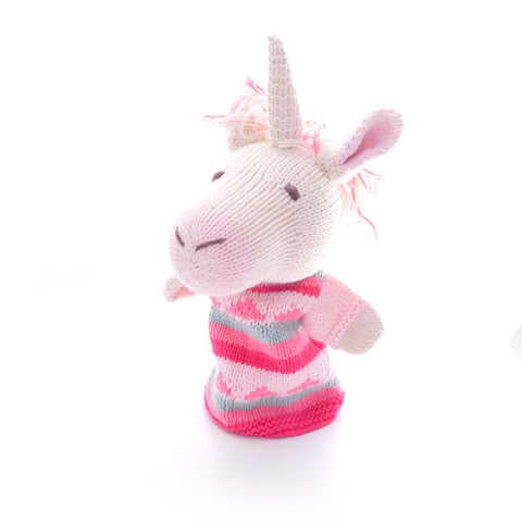 Organic Cotton Hand Puppet - Unicorn