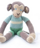 Hand-Knitted Monkey in Organic Cotton