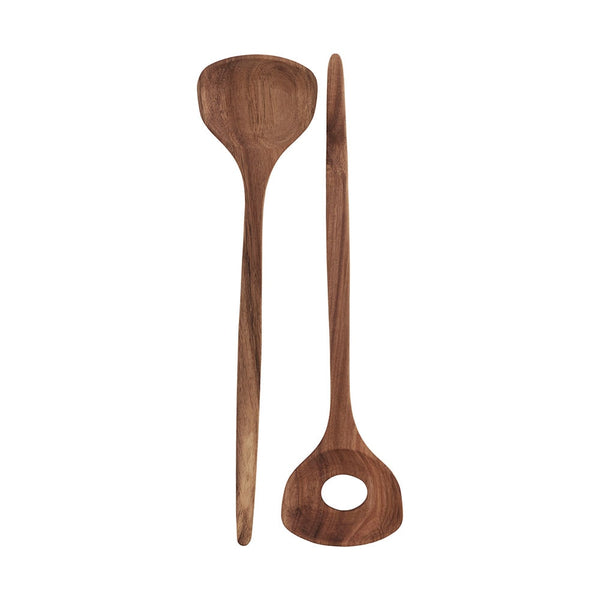 Acacia Wood Salad Server Set Of 2 | Antique Farmhouse
