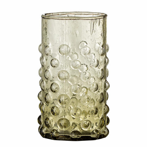 Bobble Glass Tumbler - Recycled Glass - Green