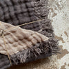 Bhabhua Stonewashed Linen and Cotton Throw - Various Colours