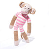 Hand-Knitted Monkey in Organic Cotton