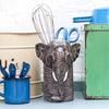 Elephant Ceramic Utensil Pot 
