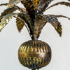 antique gold palm tree candlestick
