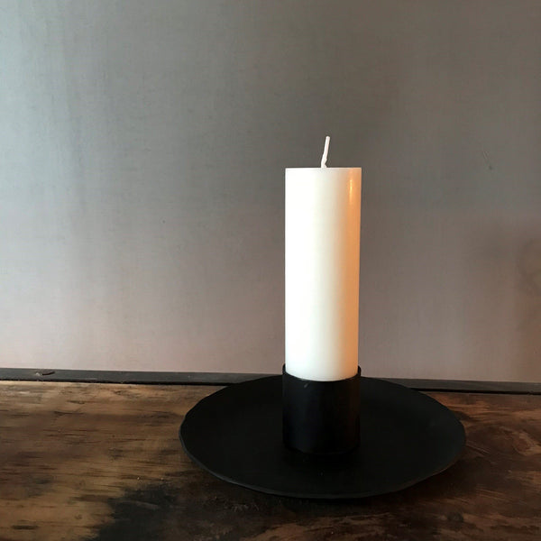 Pure Stearin Pillar Candles - White - 40mm Diameter - Greige - Home & Garden - Chiswick, London W4 