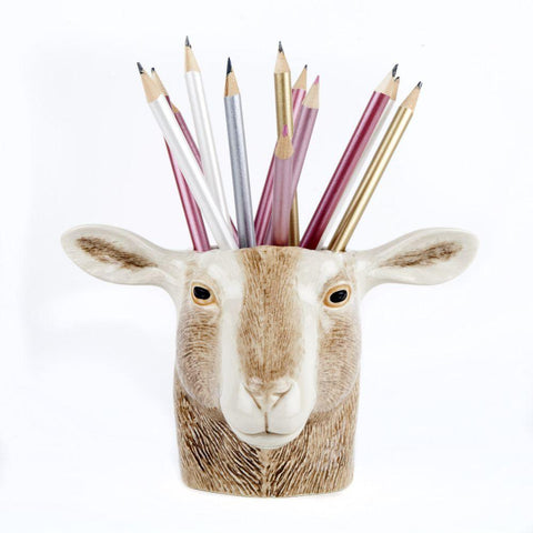 Toggenburg Goat Pencil Pot by Quail Ceramics