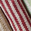 Small Striped Cotton & Jute Rug - 60x90 cm