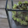 Set of Three Antiqued Metal & Glass Box Lanterns - Greige - Home & Garden - Chiswick, London W4 