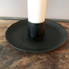 Simple Black Hand-Forged Iron Candleholder for 40mm Diameter Candle - Greige - Home & Garden - Chiswick, London W4 