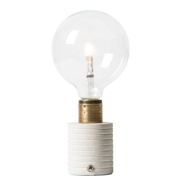 Little Sandstone Naked Bulb Lamp with Switch - Watt & Veke - Greige - Home & Garden - Chiswick, London W4 